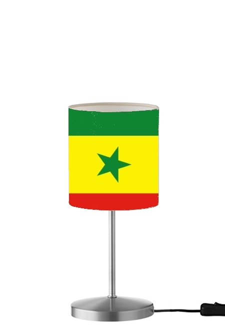  Bandera de Senegal para Lámpara de mesa / mesita de noche
