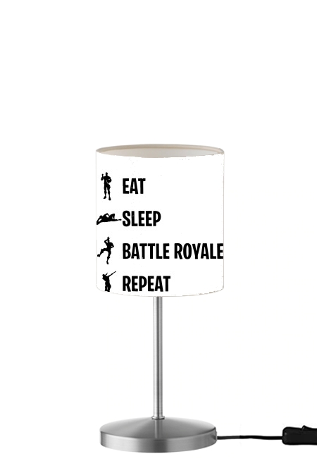  Eat Sleep Battle Royale Repeat para Lámpara de mesa / mesita de noche