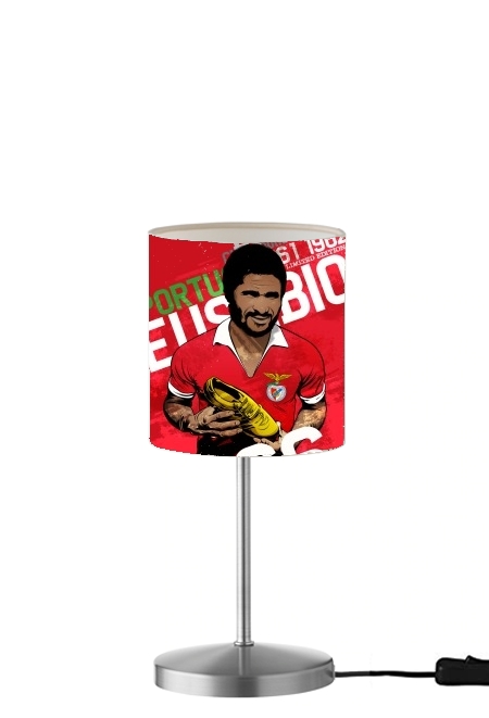  Eusebio Tribute Portugal para Lámpara de mesa / mesita de noche