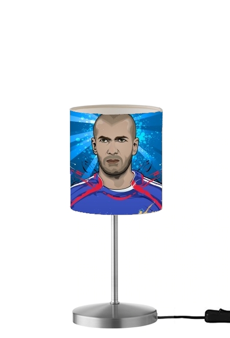  Football Legends: Zinedine Zidane France para Lámpara de mesa / mesita de noche