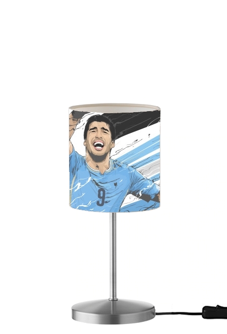  Football Stars: Luis Suarez - Uruguay para Lámpara de mesa / mesita de noche