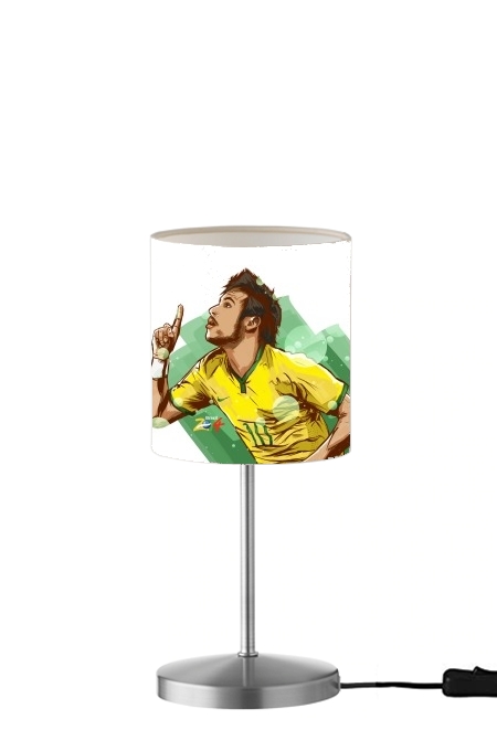  Football Stars: Neymar Jr - Brasil para Lámpara de mesa / mesita de noche