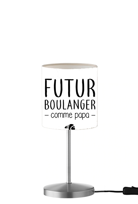  Futur boulanger comme papa para Lámpara de mesa / mesita de noche