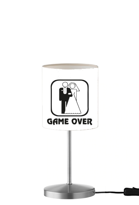  Game OVER Wedding para Lámpara de mesa / mesita de noche