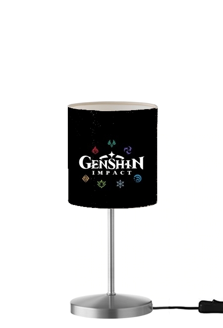  Genshin impact elements para Lámpara de mesa / mesita de noche