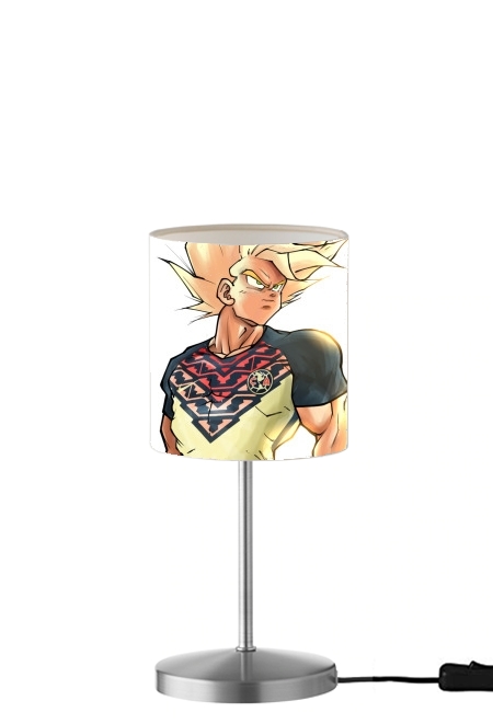  Goku saiyan America para Lámpara de mesa / mesita de noche