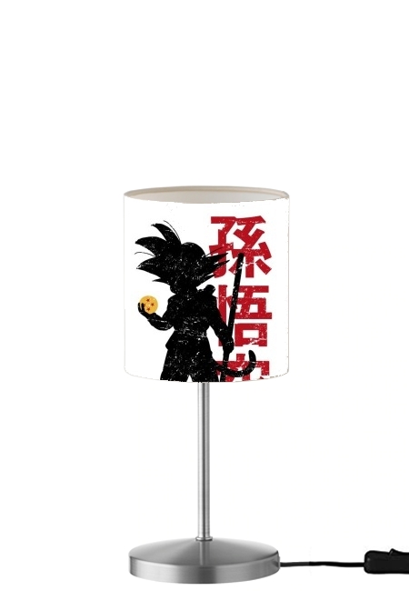  Goku silouette para Lámpara de mesa / mesita de noche