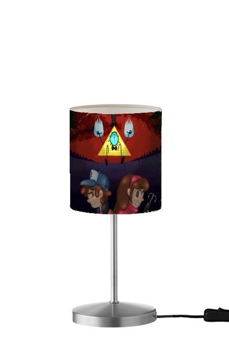  Gravity Falls Monster bill cipher Wheel para Lámpara de mesa / mesita de noche