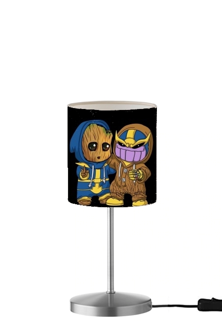  Groot x Thanos para Lámpara de mesa / mesita de noche