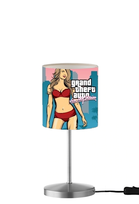  GTA collection: Bikini Girl Miami Beach para Lámpara de mesa / mesita de noche