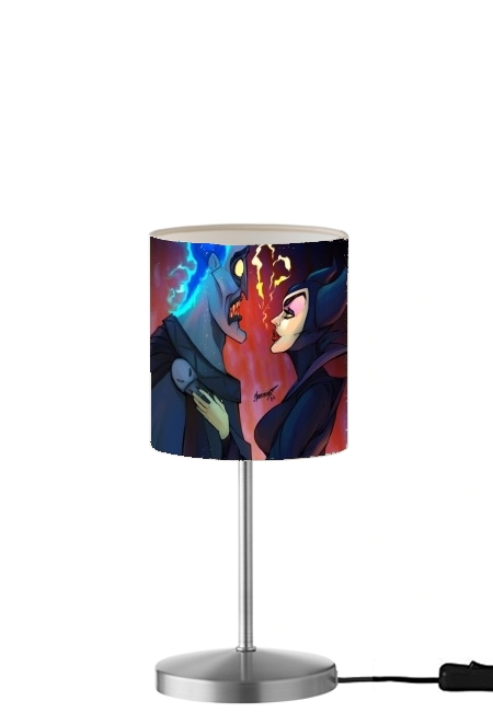  Hades x Maleficent para Lámpara de mesa / mesita de noche