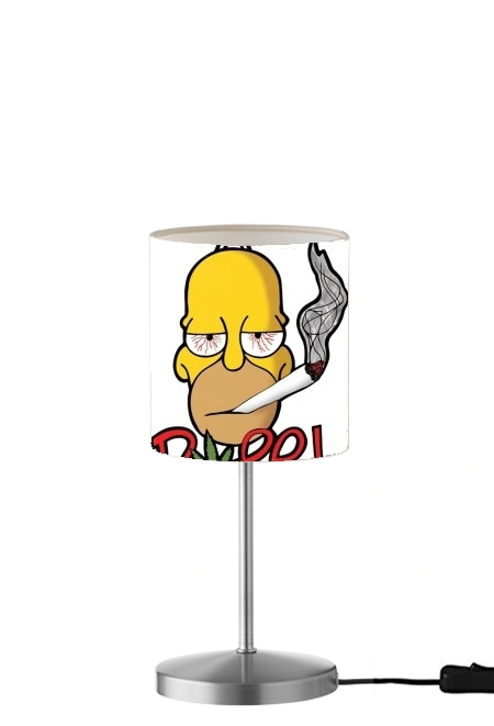  Homer Dope Weed Smoking Cannabis para Lámpara de mesa / mesita de noche