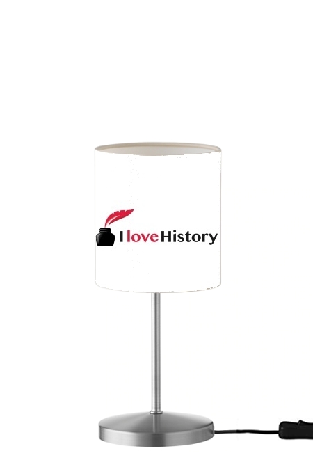  I love History para Lámpara de mesa / mesita de noche