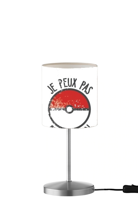  Je peux pas j ai Pokemon para Lámpara de mesa / mesita de noche