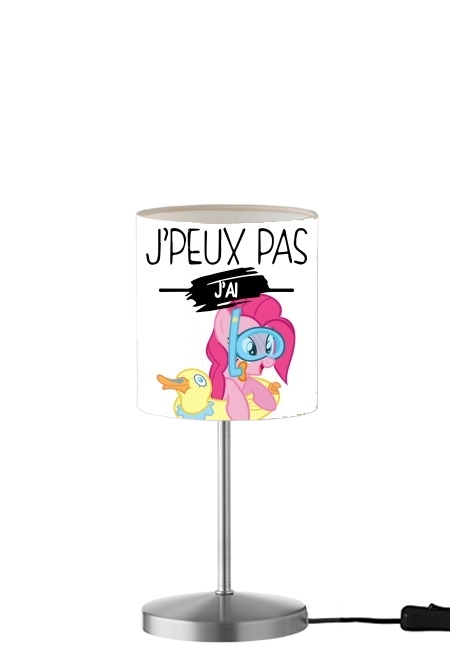  Je peux pas jai aqua poney girly para Lámpara de mesa / mesita de noche