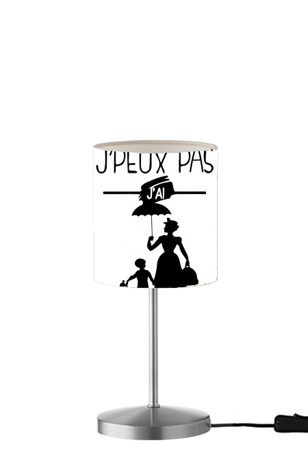  Je peux pas jai babystting comme Marry Popins para Lámpara de mesa / mesita de noche