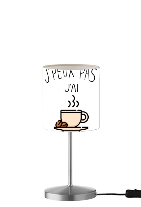  Je peux pas jai cafe para Lámpara de mesa / mesita de noche