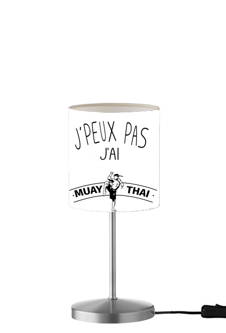  Je peux pas jai Muay Thai para Lámpara de mesa / mesita de noche