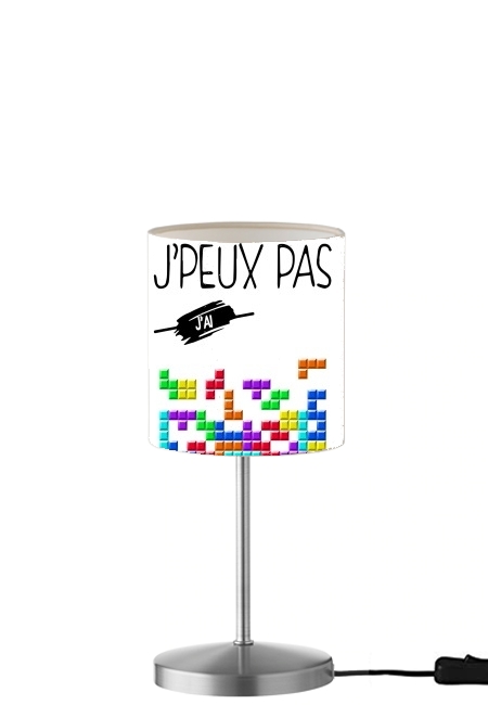  Je peux pas jai tetris para Lámpara de mesa / mesita de noche