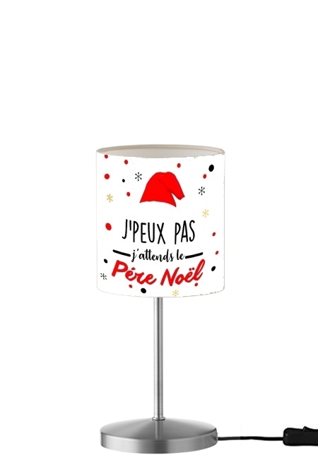  Je peux pas jattends le pere noel para Lámpara de mesa / mesita de noche