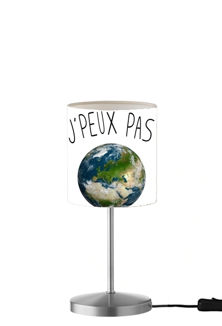  Je peux pas je dois sauver ma planete para Lámpara de mesa / mesita de noche