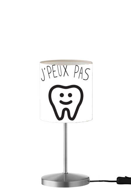  Je peux pas je suis dentiste para Lámpara de mesa / mesita de noche