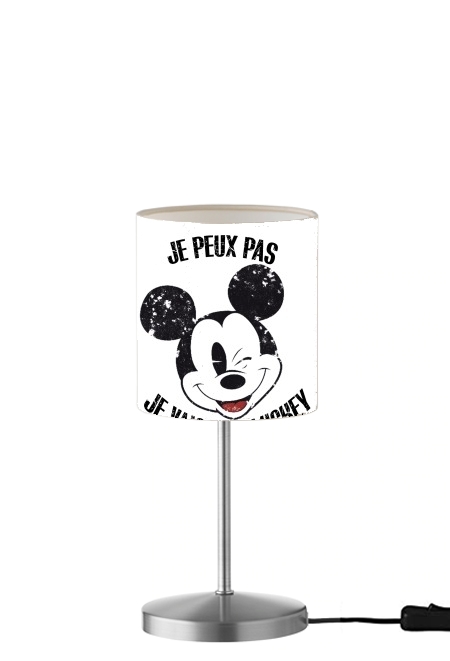  Je peux pas je vais voir mickey para Lámpara de mesa / mesita de noche