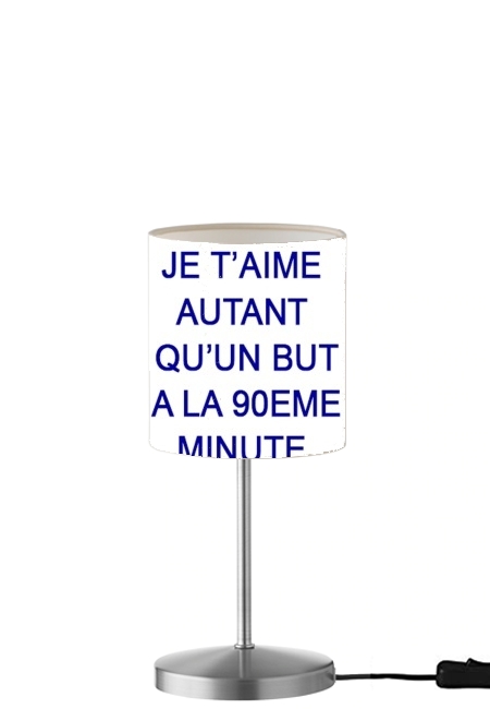  Je t aime autant qu un but a la 90eme minutes para Lámpara de mesa / mesita de noche