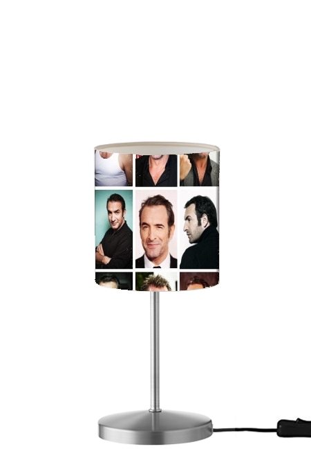  Jean Dujardin collage para Lámpara de mesa / mesita de noche