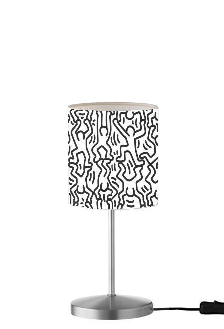  Keith haring art para Lámpara de mesa / mesita de noche