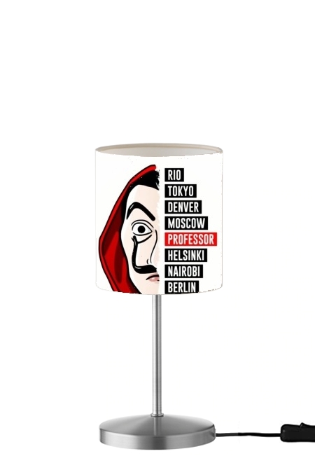  La casa de papel Dali para Lámpara de mesa / mesita de noche