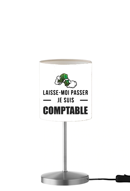  Laisse moi passer je suis comptable para Lámpara de mesa / mesita de noche