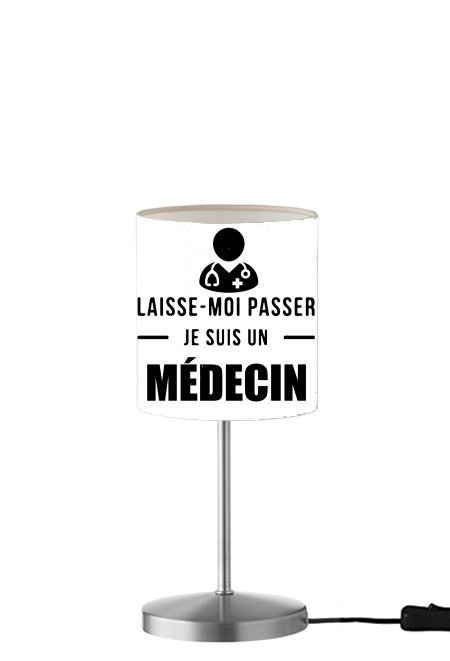  Laisse moi passer je suis medecin para Lámpara de mesa / mesita de noche