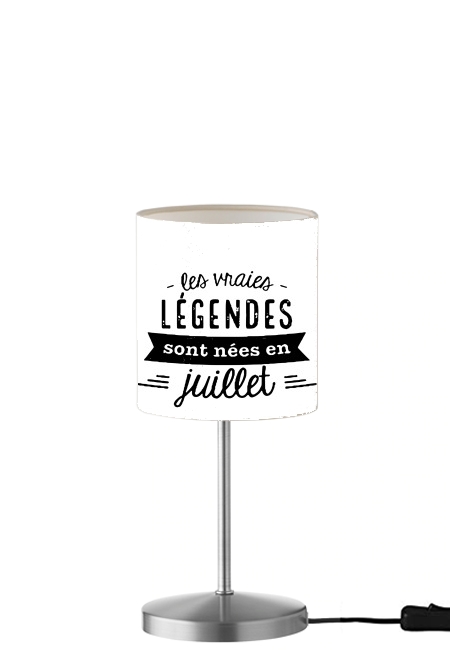  Les vraies legendes sont nees en juillet para Lámpara de mesa / mesita de noche