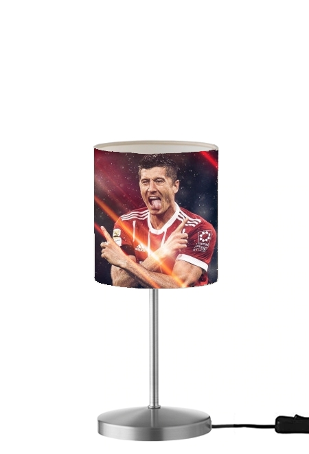  lewandowski football player para Lámpara de mesa / mesita de noche