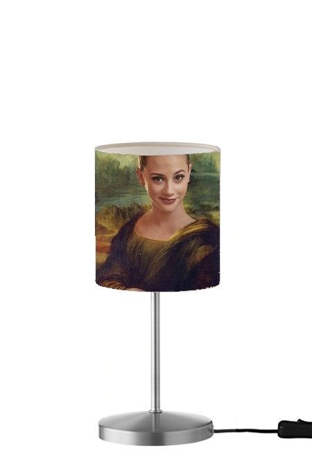  Lili Reinhart Mashup Mona Lisa Joconde para Lámpara de mesa / mesita de noche