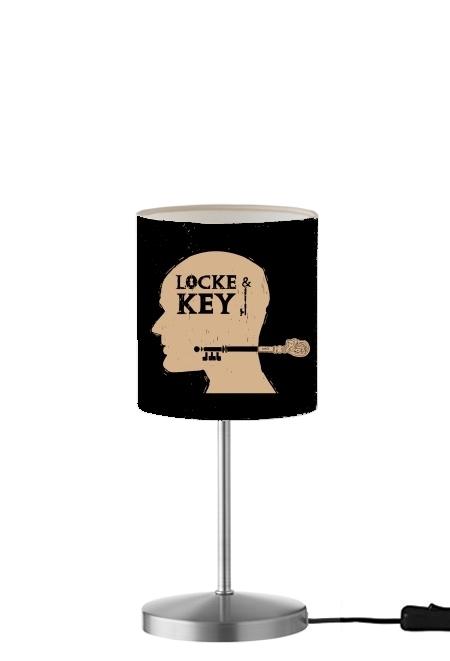  Locke Key Head Art para Lámpara de mesa / mesita de noche