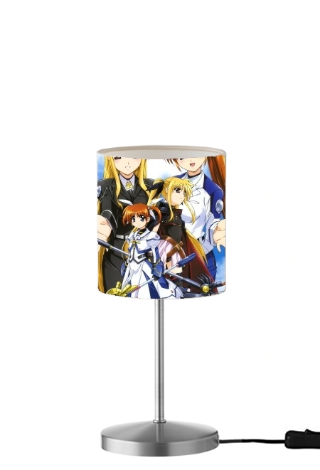  Mahou Shoujo Lyrical Nanoha Magical girl para Lámpara de mesa / mesita de noche