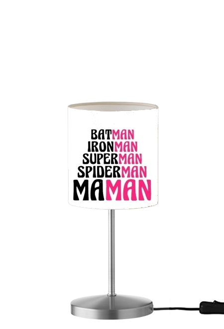  Maman Super heros para Lámpara de mesa / mesita de noche