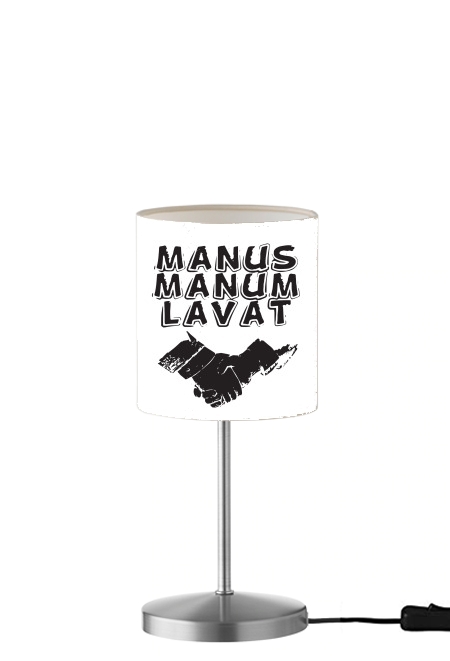  Manus manum lavat para Lámpara de mesa / mesita de noche