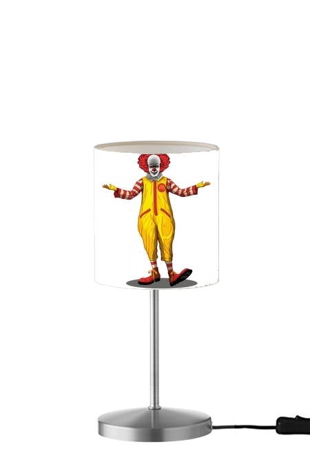  Mcdonalds Im lovin it - Clown Horror para Lámpara de mesa / mesita de noche