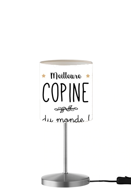  Meilleure copine du monde para Lámpara de mesa / mesita de noche