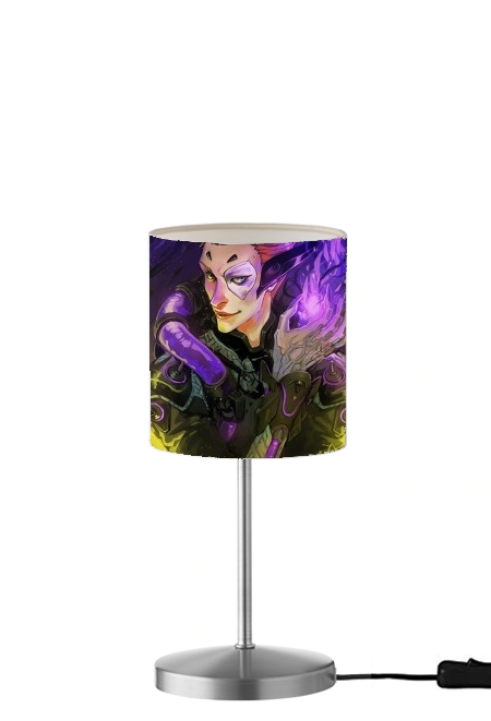  Moira Overwatch art para Lámpara de mesa / mesita de noche