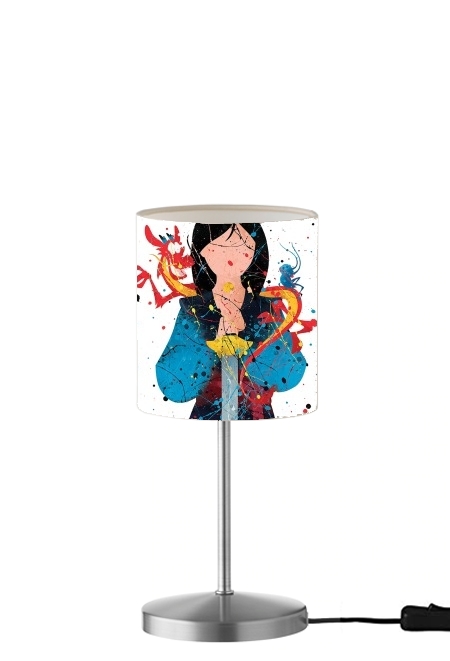  Mulan Princess Watercolor Decor para Lámpara de mesa / mesita de noche