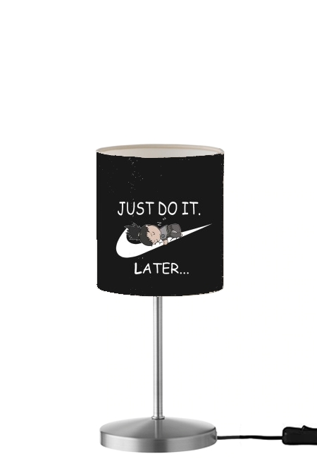  Nike Parody Just do it Later X Shikamaru para Lámpara de mesa / mesita de noche