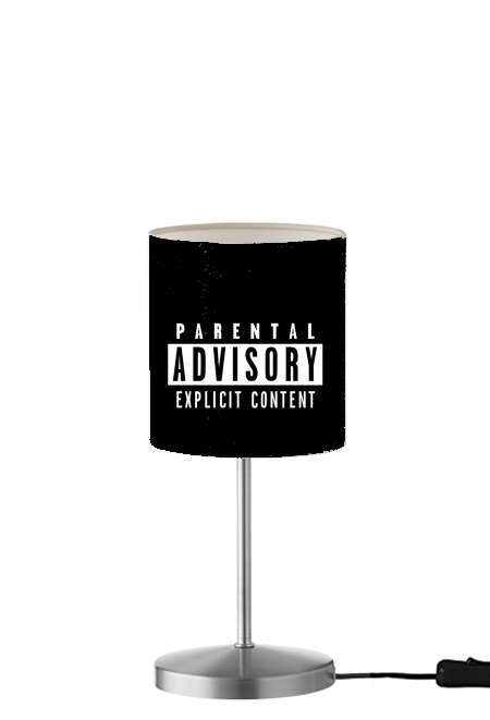  Parental Advisory Explicit Content para Lámpara de mesa / mesita de noche