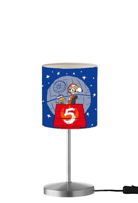  Peanut Snoopy x StarWars para Lámpara de mesa / mesita de noche