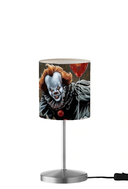  Pennywise Ca Clown Red Ballon para Lámpara de mesa / mesita de noche