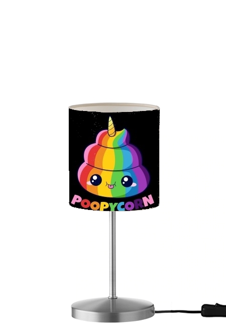  Poopycorn Caca Licorne para Lámpara de mesa / mesita de noche