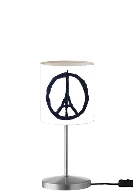  Pray For Paris - Eiffel Tower para Lámpara de mesa / mesita de noche